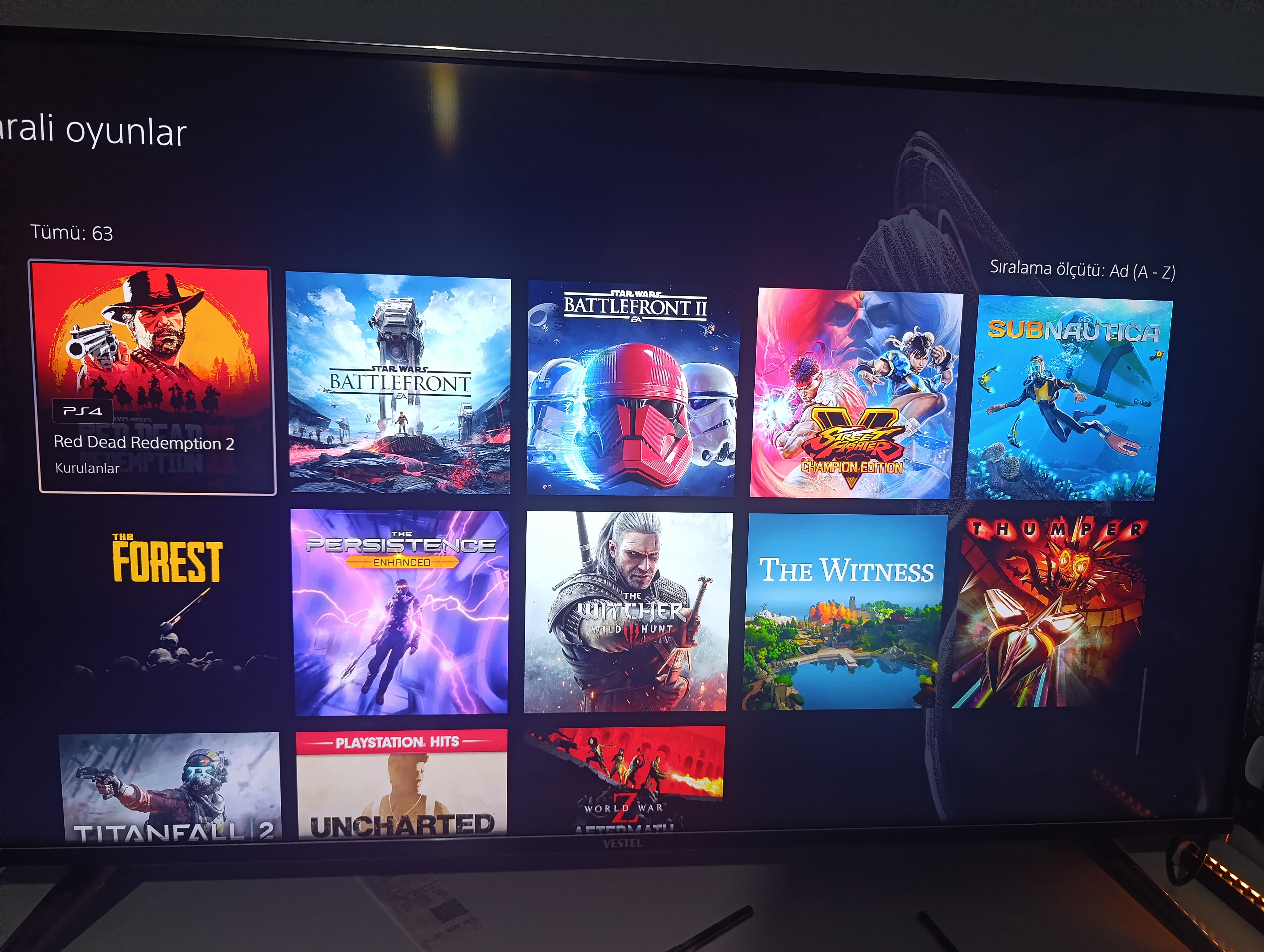 PSN hesabı 279 oyunlu 